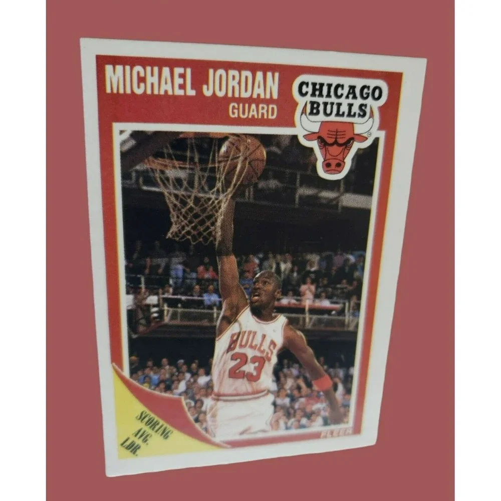 1989-90 Fleer Michael Jordan Basketball Card #21 Chicago Bulls